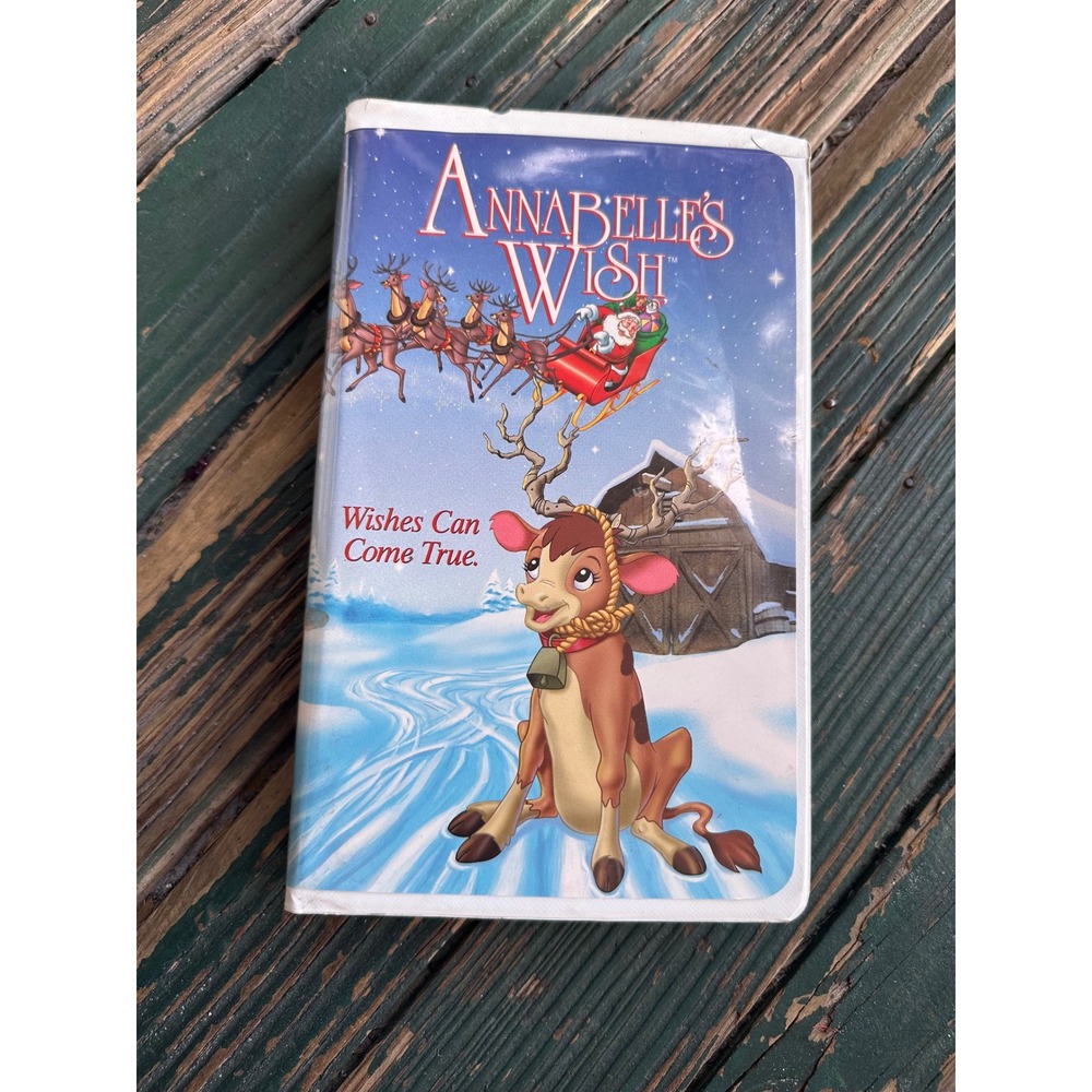 Annabelle's Wish VHS 1997 Animated Christmas Movie Hallmark Clamshell A4095